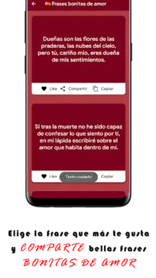 poemas de amor android App screenshot 2