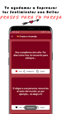 poemas de amor android App screenshot 3